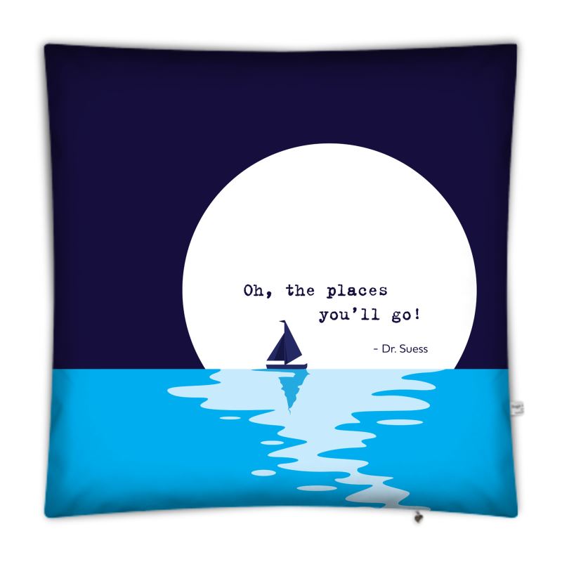 Dr Suess - Giant Floor Pillow - Oh the places you will go