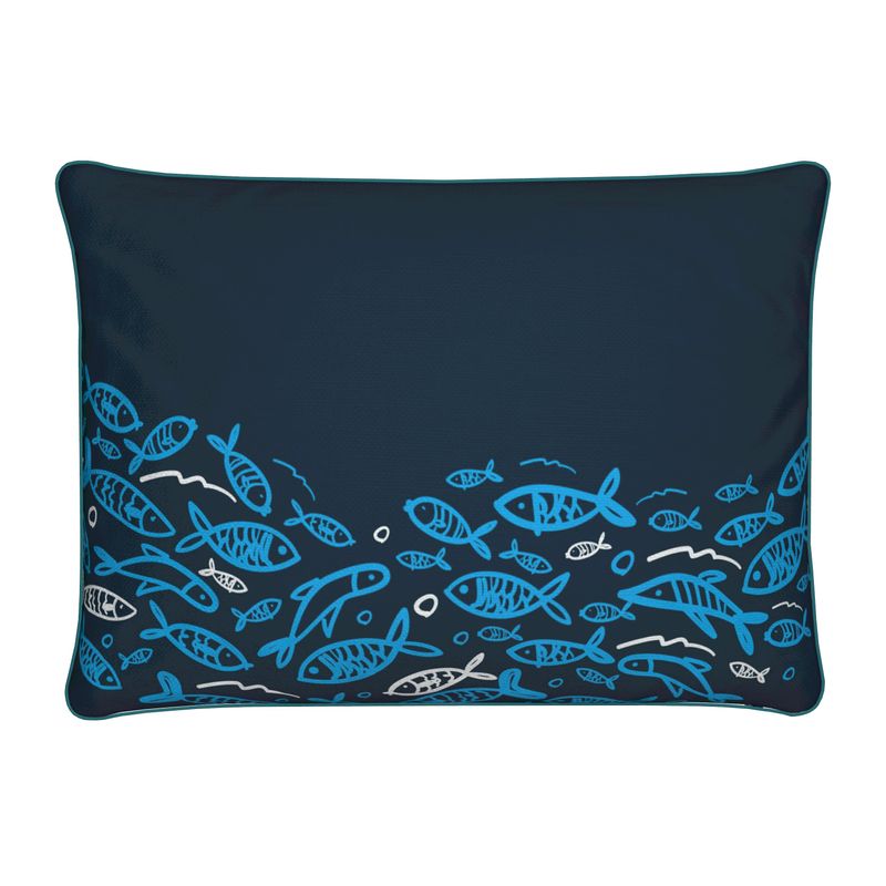 Freestyle Fish - Cushion Cover Blue