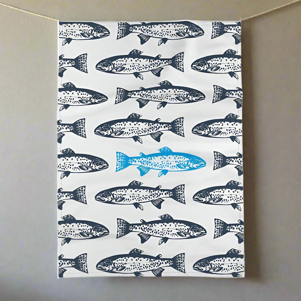 Fish - Tea Towel, Salmon