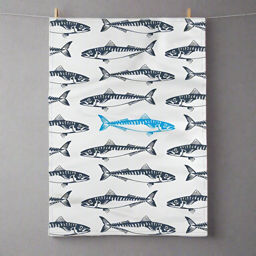 Fish - Tea Towel, Mackerel