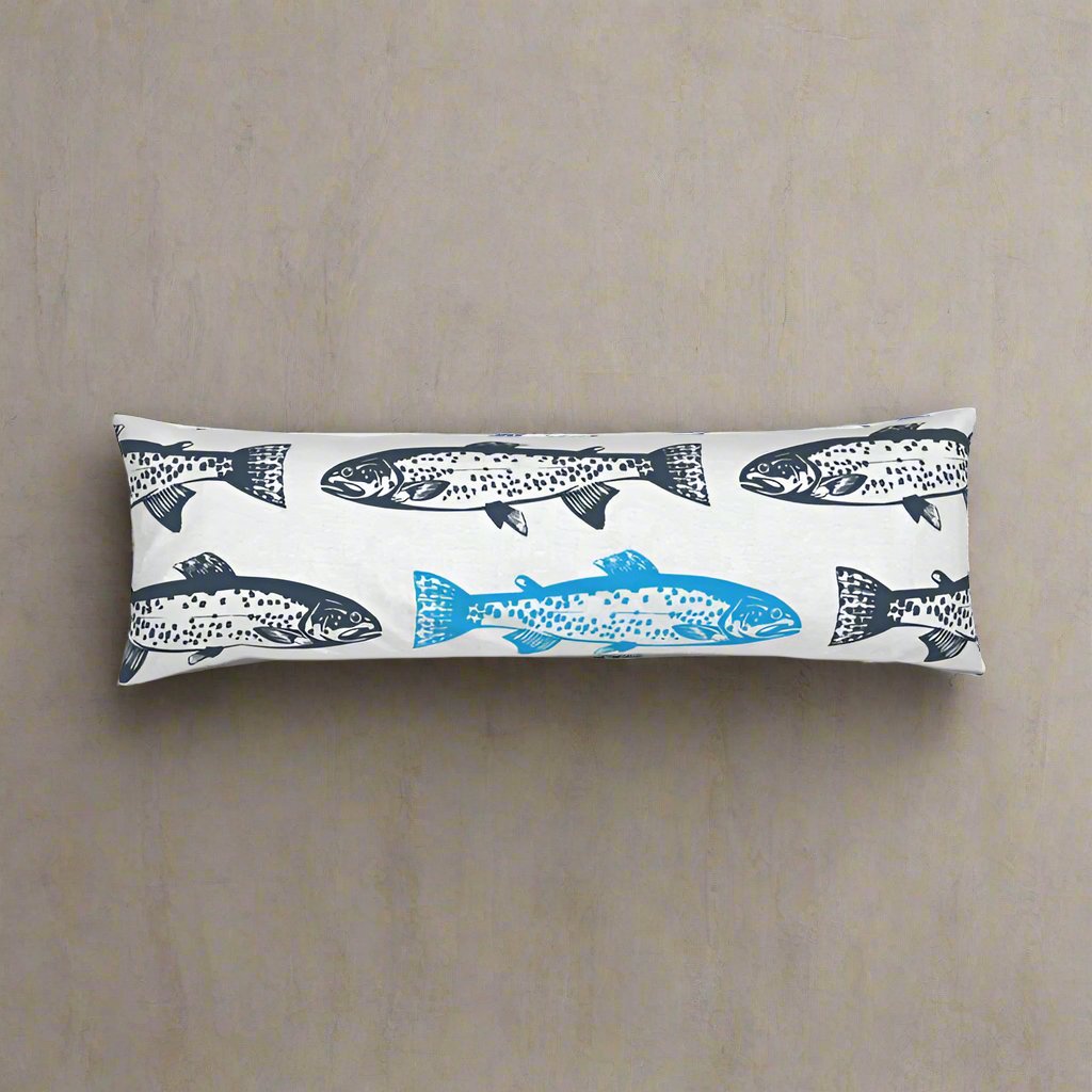 Fish - Bolster Cushion, Salmon