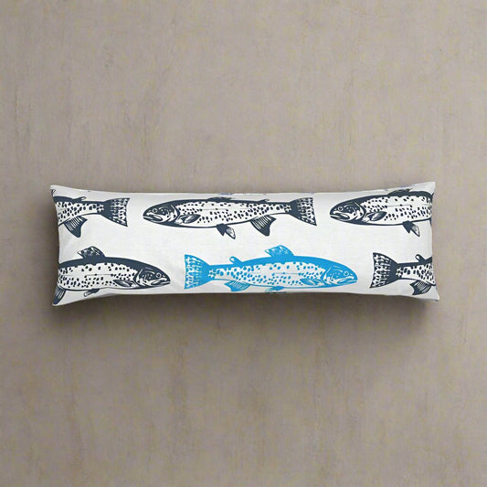 Fish - Bolster Cushion, Salmon