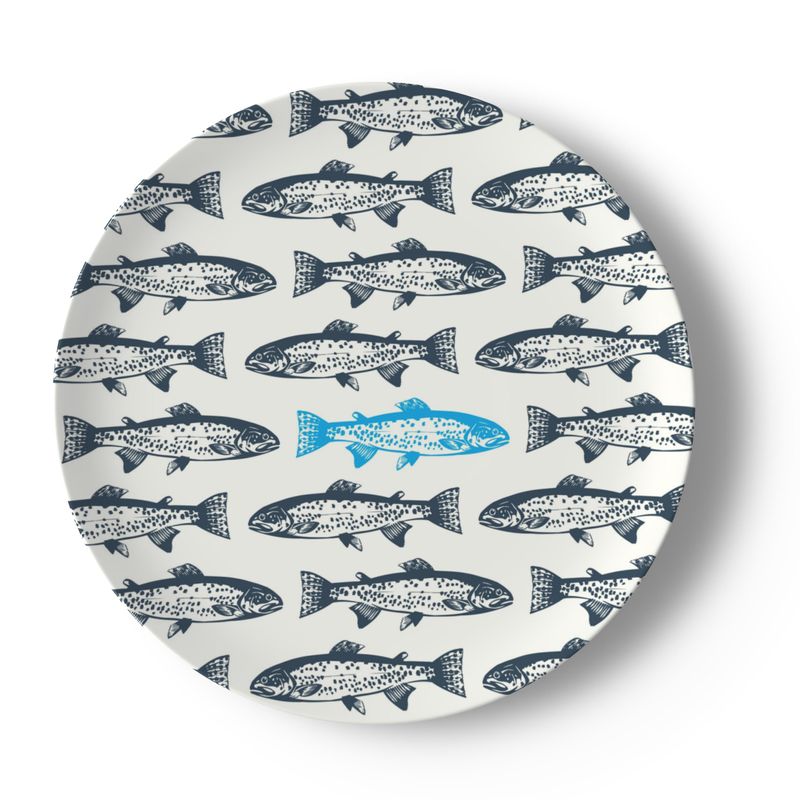 Fish - Bone China Dinner Plates