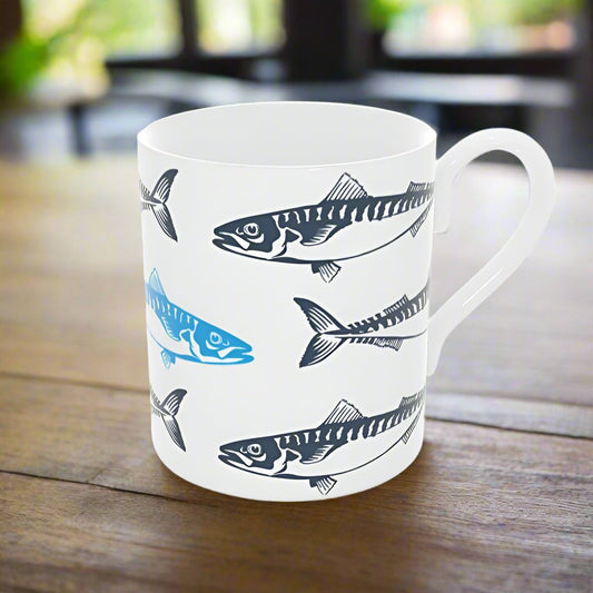 Fish - Bone China Mug, Mackerel