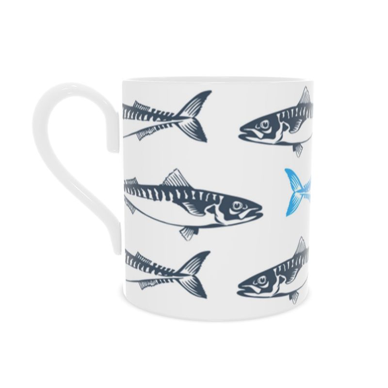 Fish - Bone China Mug, Mackerel