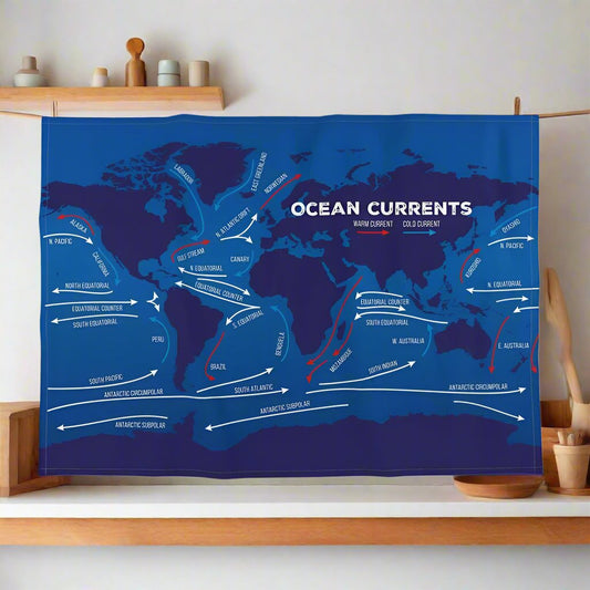 Ocean Currents - Tea Towel