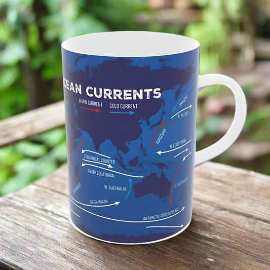 Ocean Currents - Bone China Mug