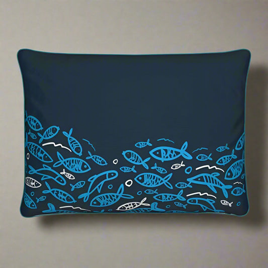 Freestyle Fish - Cushion Cover Blue