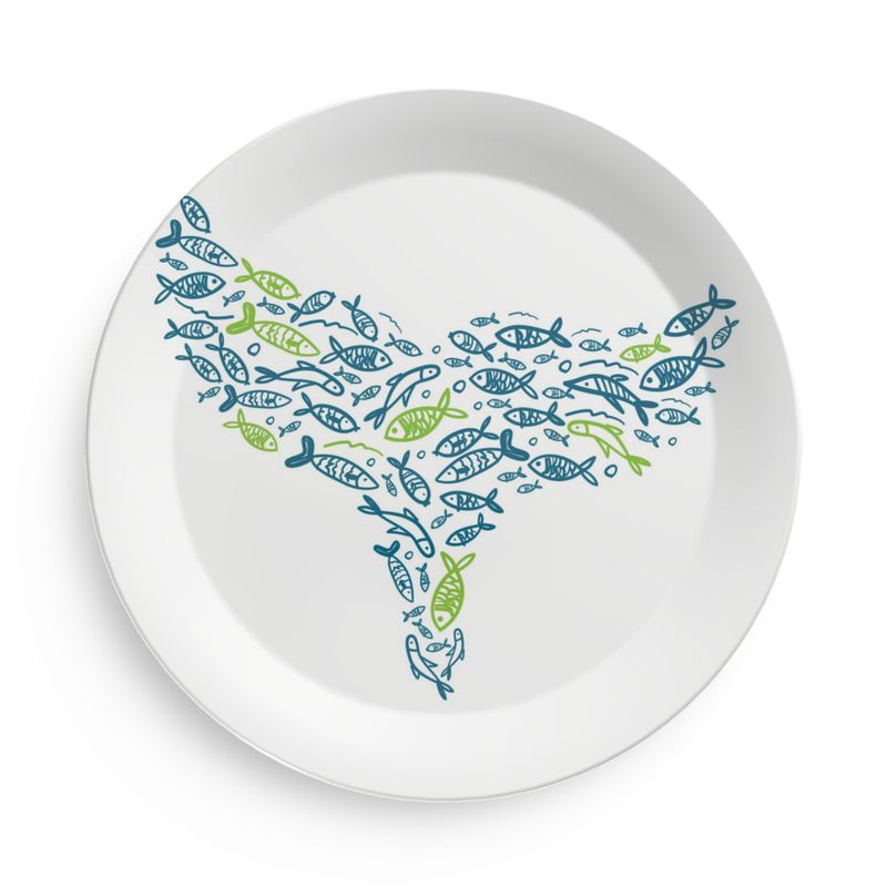 Whale Tail - Picnic Plates