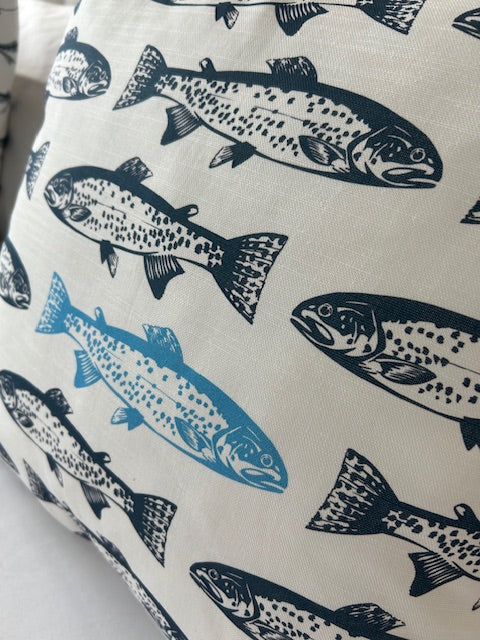 Fish - Cushion Cover, Salmon