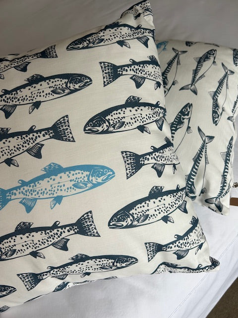 Fish - Cushion Cover, Salmon